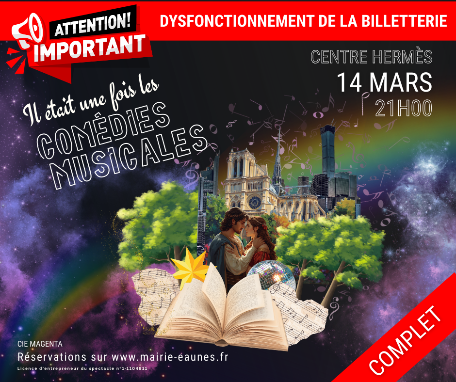 dysfonctionnement billetterie spectacle