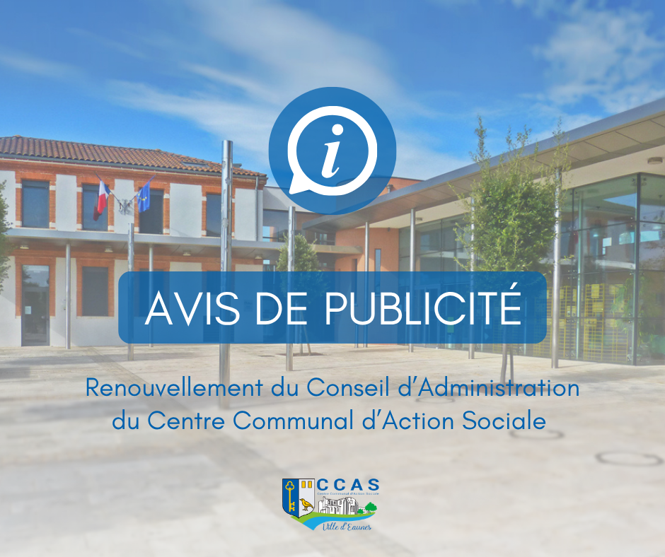avis de publicité CCAS