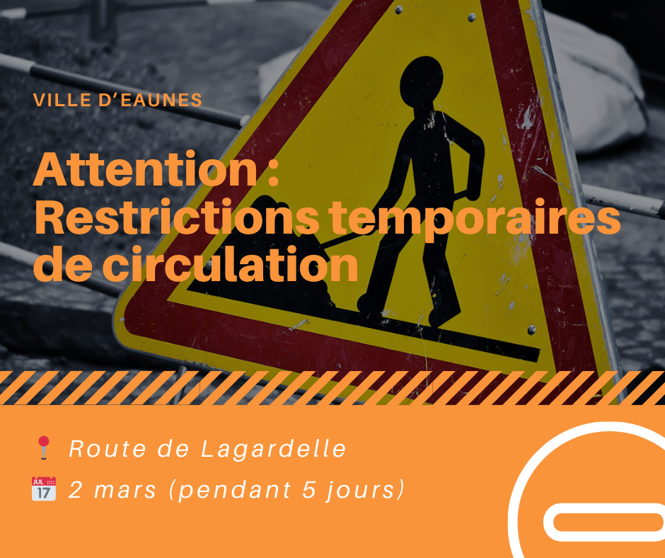 info travaux - rte de lagardelle