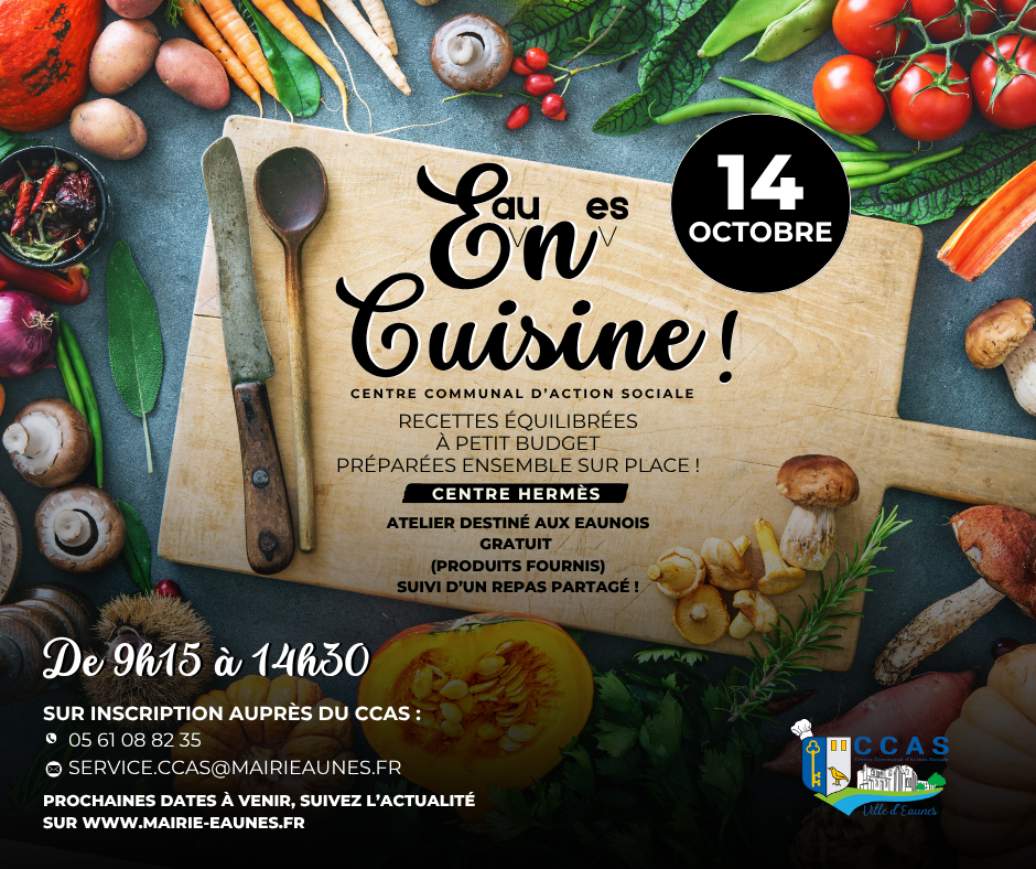 Affiche Eaunes en Cuisine octobre 2026 - ok